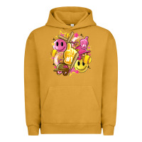 Pigment Peanut Butter retro softball Urban Hoodie - Artiststas
