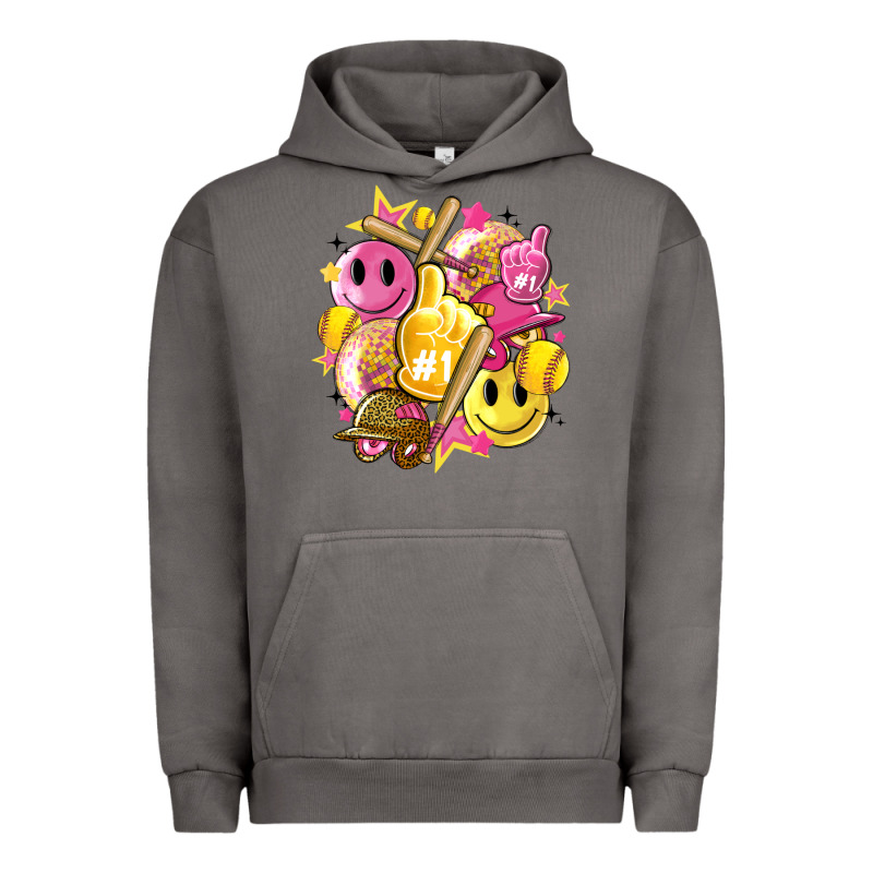 Retro Softball Urban Hoodie by Artiststas | Teevron