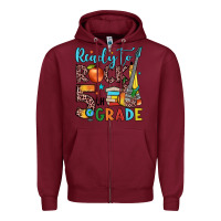Burgundy ready to rock 5th grade Zipper Hoodie - JahusDesignShop