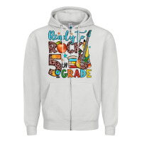 Dove Grey ready to rock 5th grade Zipper Hoodie - JahusDesignShop