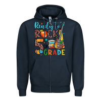 Navy ready to rock 5th grade Zipper Hoodie - JahusDesignShop