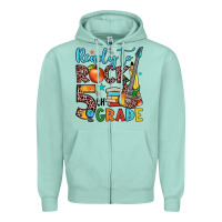 Seafoam ready to rock 5th grade Zipper Hoodie - JahusDesignShop