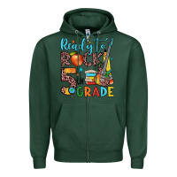 Sports Green ready to rock 5th grade Zipper Hoodie - JahusDesignShop