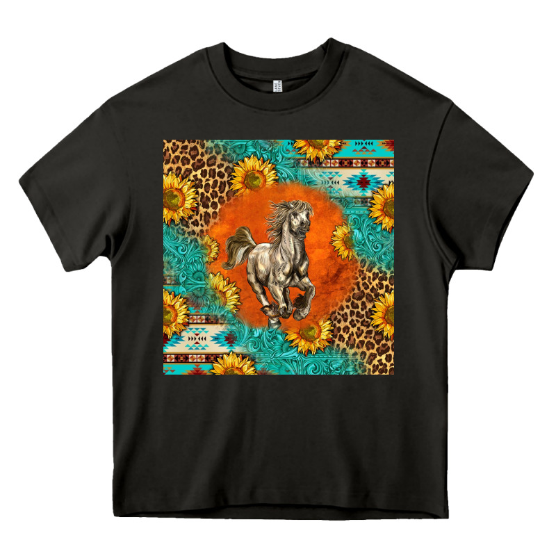 Western Percheron Horse Heavy Core Tee by LillyAllenDesigns | Teevron