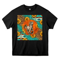 Black western percheron horse Heavy Core Tee - LillyAllenDesigns