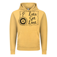 Vintage Mustard lets get lost Vintage Hoodie - Unal Design