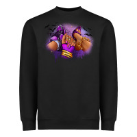 Black Halloween sneaker and heel afro woman Heavyweight Sweatshirt - RanaPortraitStore