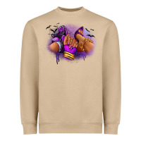Mushroom Halloween sneaker and heel afro woman Heavyweight Sweatshirt - RanaPortraitStore