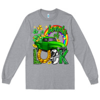 Heather Grey Loads of luck truck st. patricks day Long Sleeve Tee - Neo Western