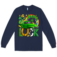 Navy Loads of luck truck st. patricks day Long Sleeve Tee - Neo Western