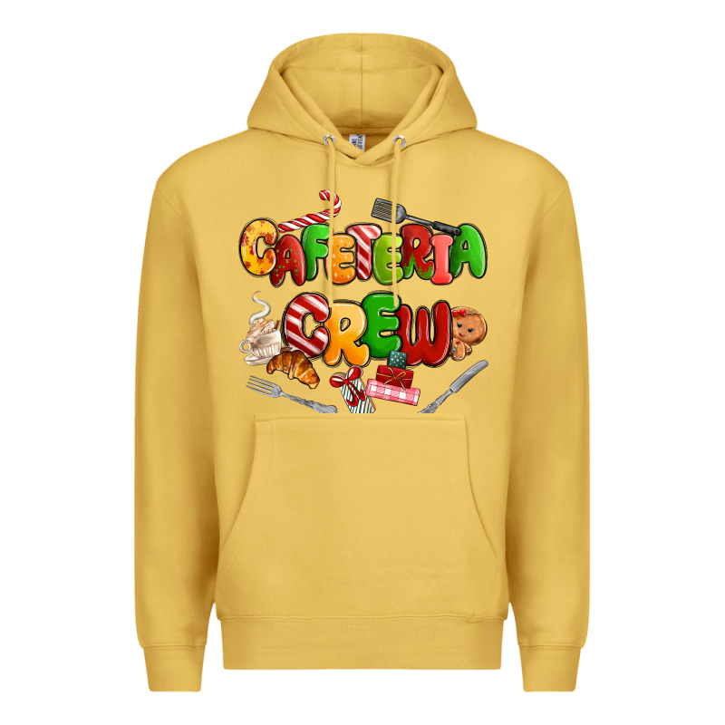Christmas Cafeteria Crew Premium Hoodie by MaliasSmallBusiness | Teevron