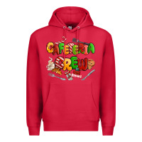 Cardinal Christmas cafeteria crew Premium Hoodie - MaliasSmallBusiness