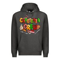 Charcoal Heather Christmas cafeteria crew Premium Hoodie - MaliasSmallBusiness