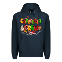 Navy Christmas cafeteria crew Premium Hoodie - MaliasSmallBusiness