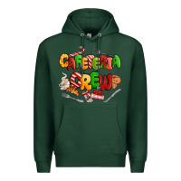Sports Green Christmas cafeteria crew Premium Hoodie - MaliasSmallBusiness