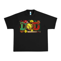 Black dad softball Urban Heavy Tee - Zillion Design Studio