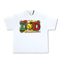 White dad softball Urban Heavy Tee - Zillion Design Studio