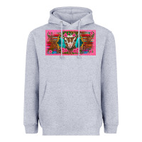 Heather Grey western baby boer goat pink flowers serape leopard pink glitter patter Heavyweight Hoodie - BarkalooDesign