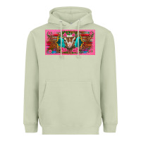 Matcha western baby boer goat pink flowers serape leopard pink glitter patter Heavyweight Hoodie - BarkalooDesign