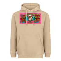 Mushroom western baby boer goat pink flowers serape leopard pink glitter patter Heavyweight Hoodie - BarkalooDesign