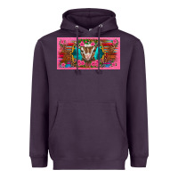 Western Baby Boer Goat Pink Flowers Serape Leopard Pink Glitter Patter Heavyweight Hoodie | Teevron