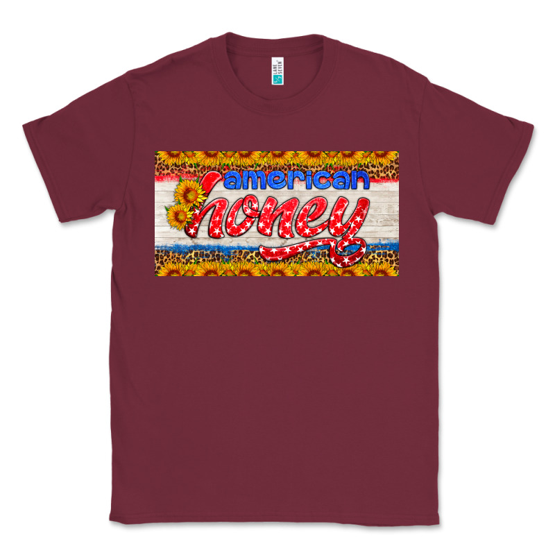 American Honey Sunflower License Plate Classic Tee by HRA Design Shop | Teevron