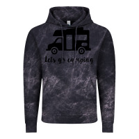Cloud Black lets go camping Vintage Hoodie - Unal Design