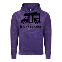 Cloud Purple lets go camping Vintage Hoodie - Unal Design