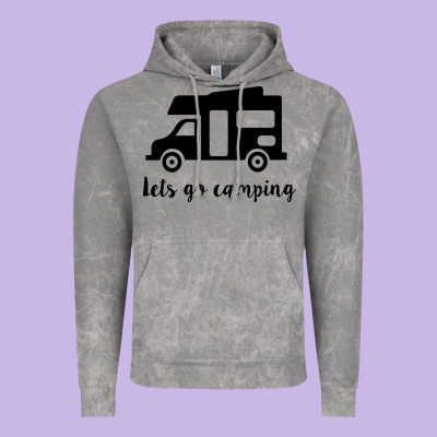 Vintage Hoodie lets go camping