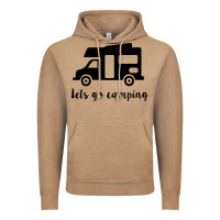 Vintage Coffee lets go camping Vintage Hoodie - Unal Design