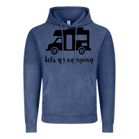 Vintage Denim lets go camping Vintage Hoodie - Unal Design