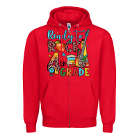 Red ready to rock 4th grade Zipper Hoodie - JahusDesignShop