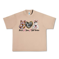 Burro peace love bull terrier Urban Heavy Tee - RanaPortraitStore