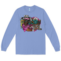 Colony Blue cowgirl2 Long Sleeve Tee - SublimationCraftShop