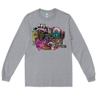 Heather Grey cowgirl2 Long Sleeve Tee - SublimationCraftShop