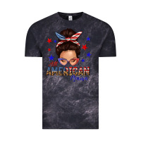Cloud Black all american mama messy bun Vintage Tee - texasbilliewilder
