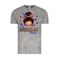 Cloud Rock all american mama messy bun Vintage Tee - texasbilliewilder