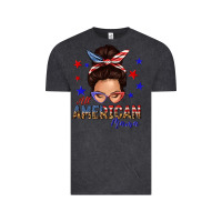Vintage Black all american mama messy bun Vintage Tee - texasbilliewilder
