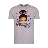 Vintage Zinc all american mama messy bun Vintage Tee - texasbilliewilder