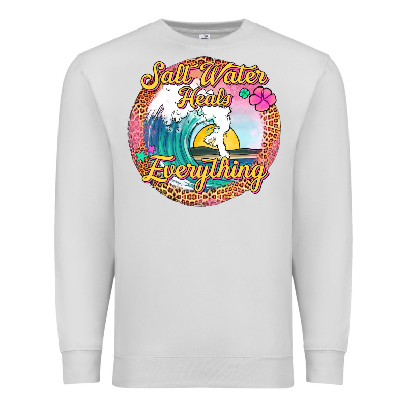 Salt Water Heals Everything Premium Sweatshirt by Jasminsmagicworld | Teevron