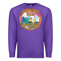 Purple salt water heals everything Premium Sweatshirt - Jasminsmagicworld