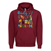 Burgundy ready to rock 1st grade Zipper Hoodie - JahusDesignShop