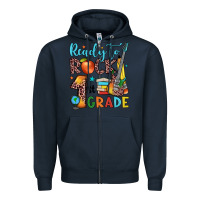Navy ready to rock 1st grade Zipper Hoodie - JahusDesignShop