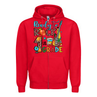 Red ready to rock 1st grade Zipper Hoodie - JahusDesignShop