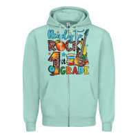 Seafoam ready to rock 1st grade Zipper Hoodie - JahusDesignShop