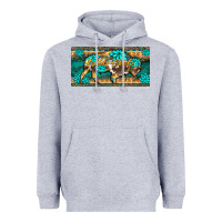 Heather Grey western  bison wild soul turquoise's gemstones  license plate template Heavyweight Hoodie - BarkalooDesign
