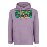 Lavender western  bison wild soul turquoise's gemstones  license plate template Heavyweight Hoodie - BarkalooDesign