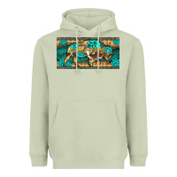 Matcha western  bison wild soul turquoise's gemstones  license plate template Heavyweight Hoodie - BarkalooDesign