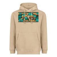 Mushroom western  bison wild soul turquoise's gemstones  license plate template Heavyweight Hoodie - BarkalooDesign