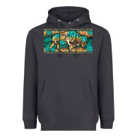 Smoke western  bison wild soul turquoise's gemstones  license plate template Heavyweight Hoodie - BarkalooDesign
